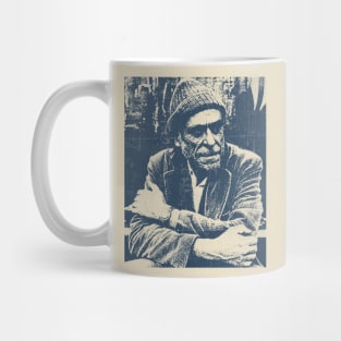 Charles Bukowski - Blue Vintage Color Mug